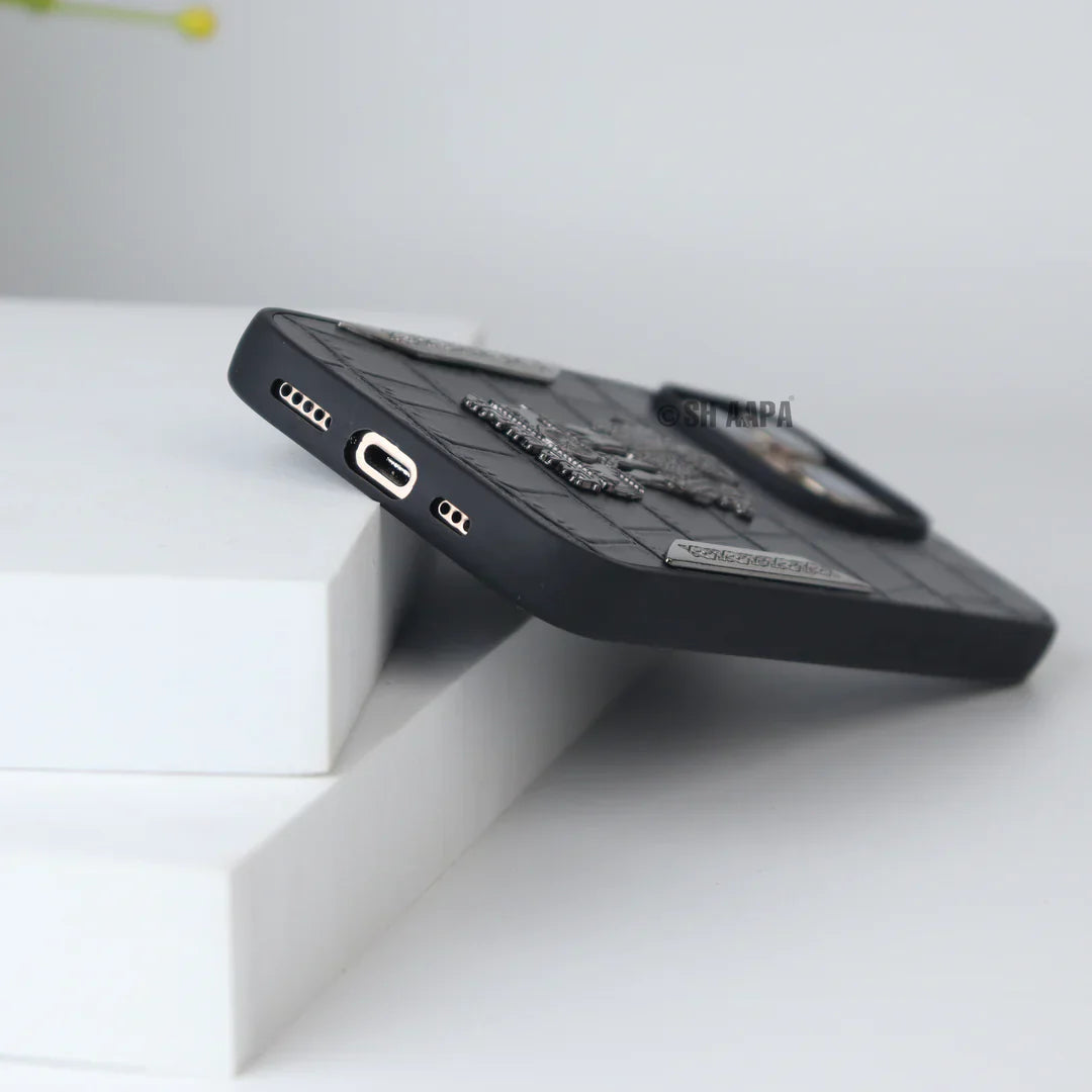 Satyamev Jayate Textured Leather Case - iPhone