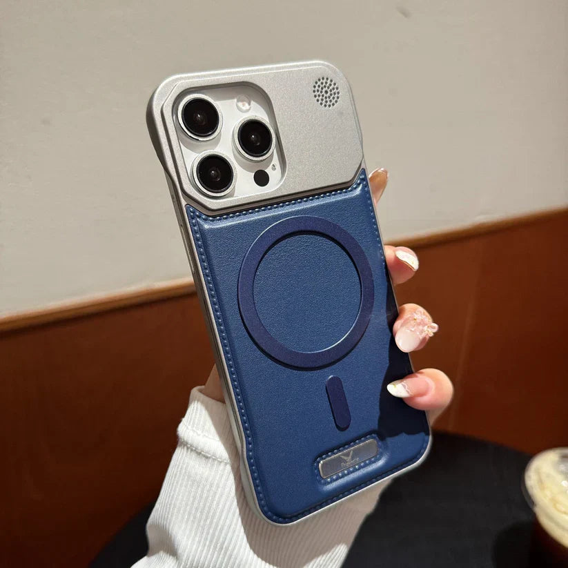 Premium Metallic AeroFLex Leather Case With Aroma Perfume Cover